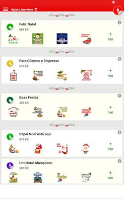 Figurinhas de Natal e Ano Novo android App screenshot 0