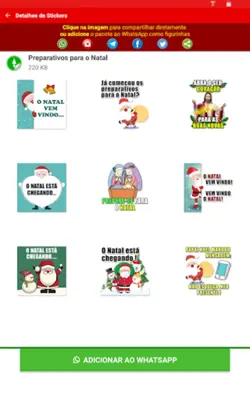 Figurinhas de Natal e Ano Novo android App screenshot 1