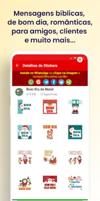 Figurinhas de Natal e Ano Novo android App screenshot 5